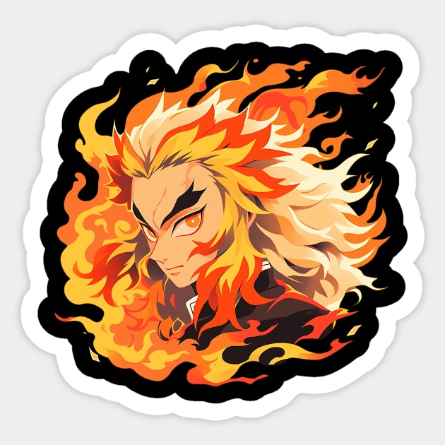 rengoku Sticker by fancy ghost